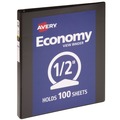Office Jansan | Avery 05705 3 Round Rings 0.5 in. Capacity 11 in. x 8.5 in. Economy View Binder - Black image number 0