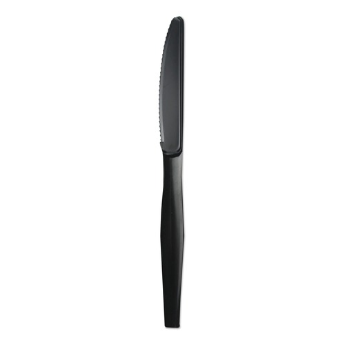 Cutlery | Boardwalk BWKKNIFEHWPPBLA Heavyweight Polypropylene Knives - Black (1000/Carton) image number 0
