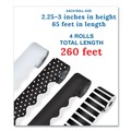 Office & Office Supplies | Carson-Dellosa 145299 2.25 in. x 65 ft. Rolled Scalloped Border Set with 2 Solid Colors, 1 Horizontal Stripes, and 1 Polka Dots - Assorted Colors (4/Set) image number 1