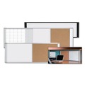White Boards | MasterVision XA42003700 48 in. x 18 in. Combo Cubicle Workstation Dry Erase/Cork Board - Tan/White Surface, Aluminum Frame image number 3