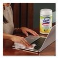 Hand Wipes | LYSOL Brand 19200-49128 7 in. x 7.25 in. 1-Ply Disinfecting Wipes II - Fresh Citrus/White image number 9