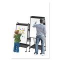  | MasterVision EA49125016 29-1/2 in. x 74.88 White Surface Black Metal Frame Creation Station Dry Erase Board image number 9
