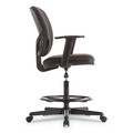  | Alera ALETE4610 20.9 in. - 29.6 in. 275 lbs. Capacity Everyday Task Fabric Seat/Back Stool - Black image number 2
