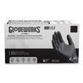 Disposable Gloves | Ammex GWBEN48100 6 mil Powder-Free Nitrile Exam Gloves - X-Large, Black (1000/Carton) image number 0