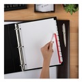 Office Jansan | Avery 11437 Index Maker 11 in. x 8.5 in. 8-Tab Print and Apply Clear Label Dividers - White (5/Pack) image number 1
