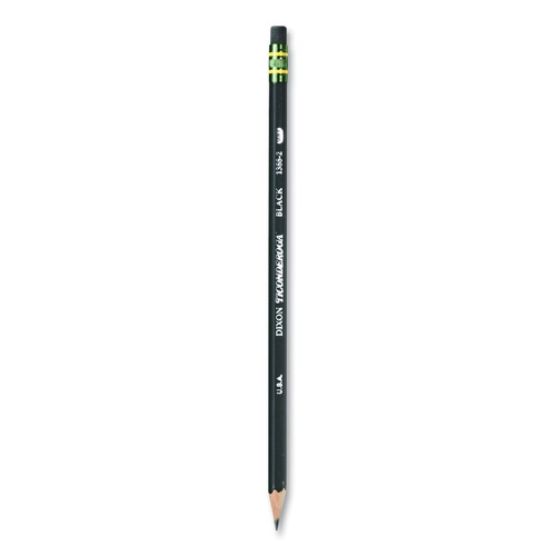 Pencils | Ticonderoga X13953 HB (No. 2) Pencils - Black Lead/Black Barrel (1-Dozen) image number 0