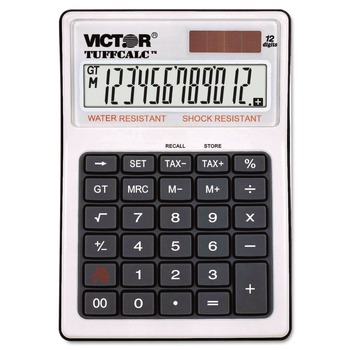 Victor TUFFCALC 12-Digit LCD Desktop Calculator