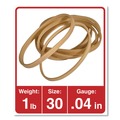 Office Jansan | Universal UNV00130 0.04 in. Gauge Size 30 Rubber Bands - Beige (1100/Pack) image number 2