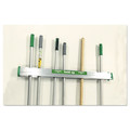 Office Furniture & Lighting | Unger HU900 36 in. W x 3.5 in. D x 3.5 in. H Hold Up Aluminum Tool Rack - Aluminum/Green image number 2