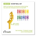 Outdoor Games | Champion Sports SBS1SET Plastic Scoop Ball Set - Assorted Colors (6/Set) image number 4