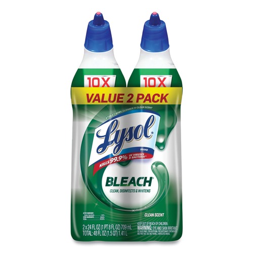 Cleaning & Janitorial Supplies | LYSOL Brand 19200-96085 24 oz Disinfectant Toilet Bowl Cleaner with Bleach (2/Pack) image number 0