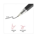 Office Jansan | Universal UNV15533 1 mm Comfort Grip Retractable Ballpoint Pens - Medium, Black (48/Pack) image number 5