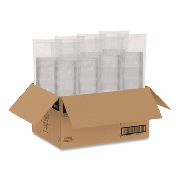 Dart 8.5 in. x 8.5 in. x 1.51 in. 8 oz. Square Plastic Bowls - Clear (504/Carton)