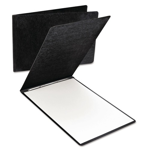 Office Jansan | Oxford 13206 3 in. Capacity 2-Prong Fastener Pressboard Report Cover with Reinforced Side Hinge - X-Large, Black image number 0