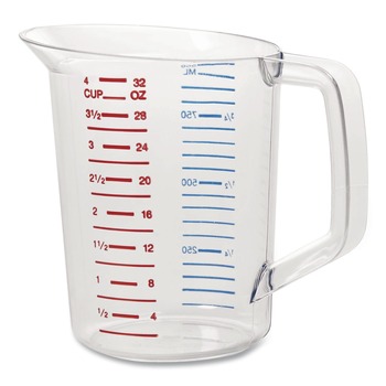 Rubbermaid Commercial Bouncer 32 oz. Measuring Cup - Clear