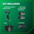 Impact Drivers | Metabo HPT WH18DEXM 18V MultiVolt Lithium-Ion Brushless Cordless Impact Driver Kit (2 Ah) image number 13