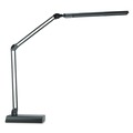  | Alera ALELED908B 3.25 in. W x 6 in. D x 21.5 in. H Adjustable LED Desk Lamp - Black image number 2