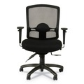  | Alera ALEET4017 Etros Series 17.16 in. to 20.86 in. Seat Height Mesh Mid-Back Petite Multifunction Chair - Black image number 5