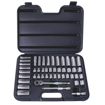 ATD 1245 47-Piece 3/8 in. Drive 6-Point SAE & Metric Pro Socket Set