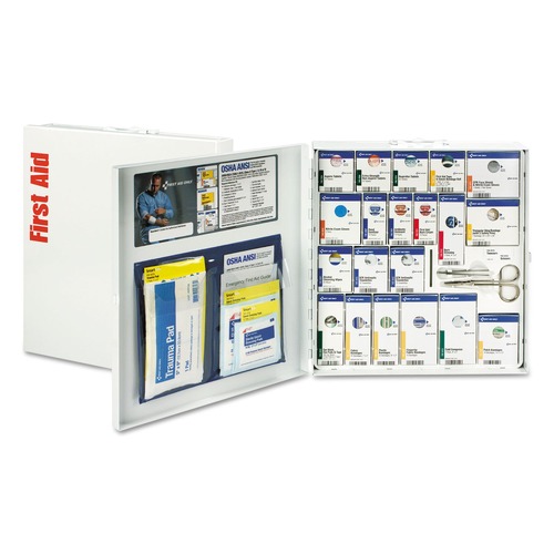 First Aid Kits | First Aid Only FAO746000021 Ansi 2015 Smartcompliance General Business First Aid Station For 50 People, 241 Piece, Metal Case image number 0