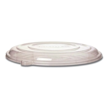 Eco-Products EP-SCPTR16LIDR 16 in. x 16 in. x 0.2 in. 100 Percent Recycled Content Plastic Pizza Tray Lids - Clear (50/Carton)