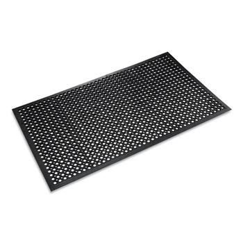 PRODUCTS | Crown WS CT35BK 36 in. x 60 in. Safewalk-Light Drainage Safety Mat - Black