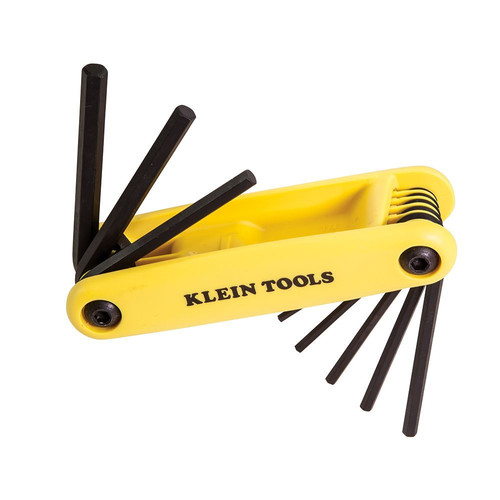 Klein Tools 70574 Grip-It 4-1/2 in. Handle 9 Key SAE Hex Key Set image number 0