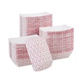  | Boardwalk BWK30LAG100 1 lbs. Capacity Paper Food Baskets - Red/White (1000/Carton) image number 1