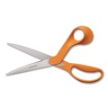 Craft Supplies | Fiskars 1069757 11.13 in. Long 9 in. Cut Length Dressmaker Shears - Orange Handle image number 1