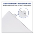 Office Jansan | Avery 82211 10-Tab "13-in 11 in. x 8.5 in. Allstate Style Preprinted Legal Exhibit Side Tab Index Dividers - White (25/Pack) image number 3