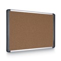 Bulletin Boards | MasterVision 560375093354 48 in. x 36 in. Tech Cork Board - Tan Surface, Silver/Black Aluminum Frame image number 1
