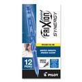 Bulk Savings Pricing 1 | Pilot 31574 FriXion Stick Extra-Fine 0.5 mm Blue Ink Point Erasable Gel Pen - Blue/Silver/Transparent Blue Barrel (1-Dozen) image number 1