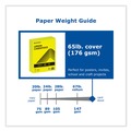Cleaning & Janitorial Supplies | PrintWorks Professional 00113 8.5 in. x 11 in. 65 lbs. Text Weight Color Cardstock - Lemon Yellow (1-Ream) image number 3