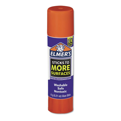  | Elmer's 2027017 Extra-Strength 0.21 oz. Clear Dry School Glue Sticks - Purple (60-Piece/Pack) image number 0