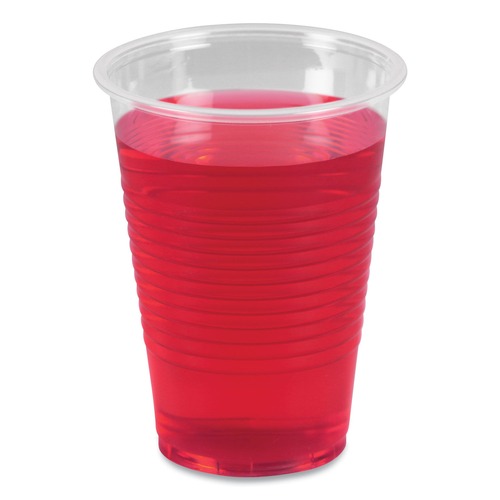  | Boardwalk BWKTRANSCUP9CT 9 oz. Polypropylene Plastic Cold Cups - Translucent (100 Cups/Sleeve, 25 Sleeves/Carton) image number 0