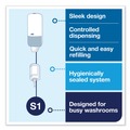 Hand Soaps | Tork 570020A 4.4 in. x 4.5 in. x 11.5 in. Elevation Liquid Skincare Dispenser - White image number 5