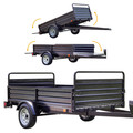 Utility Trailer | Detail K2 MMT5X7 5 ft. x 7 ft. Multi Purpose Utility Trailer (Black Powder-Coated) image number 7