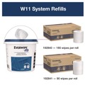Office Jansan | Tork 192850 8.5 in. x 7 in. x 7 in. Chem-Ready Buckets - White (5/Carton) image number 2