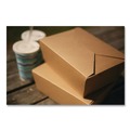 Food Trays, Containers, and Lids | SCT SCH 0734 ChampPak 7.75 in. x 5.5 in. x 3.5 in. #4 Carryout Boxes - Kraft (160/Carton) image number 5