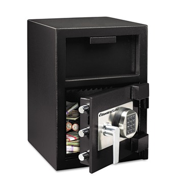 SentrySafe 1.3 cu-ft. 14 in. x 15.6 in. x 24 in. Digital Depository Safe - Extra Large, Black