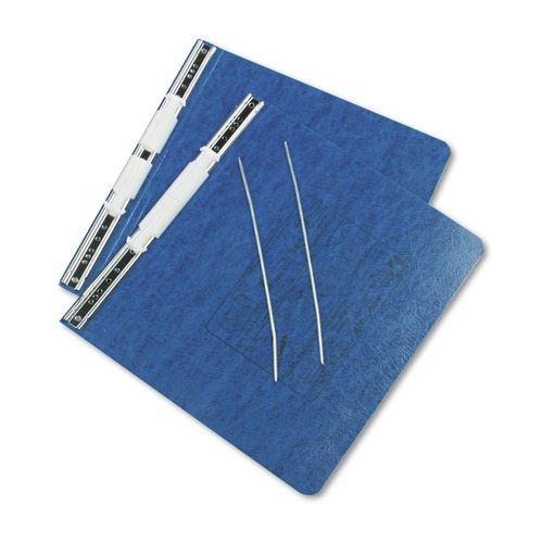 Office Jansan | ACCO A7054123A PRESSTEX 11 in. x 8.5 in. 6 in. Capacity 2 Posts Post Binders with Storage Hooks - Dark Blue image number 0