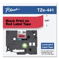 Bulk Savings Pricing 2 | Brother P-Touch TZE441 0.7 in. x 26.2 ft. TZe Standard Adhesive Laminated Labeling Tape - Black on Red image number 3