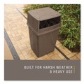 Trash & Waste Bins | Rubbermaid Commercial FG256B00BRN 56 gal. Plastic Glutton Container - Brown image number 3