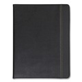 Office Jansan | Samsill 71220 Slimline Leather-Look/Faux Reptile Trim Writing Pad Padfolio - Black image number 0
