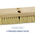 Brooms | Boardwalk BWK3210 10 in. Brush 2 in. White Tampico Bristles Deck Brush Head image number 5