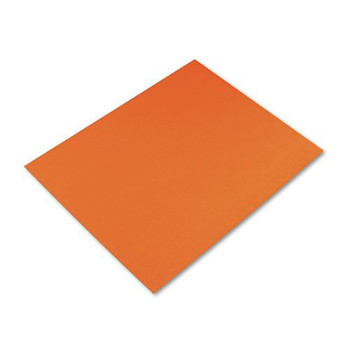 Pacon P5478-1 Four-Ply 22 in. x 28 in. Railroad Board - Orange (25/Carton)