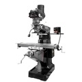 Milling Machines | JET 894192 ETM-949 Mill with 3-Axis ACU-RITE 203 (Quill) DRO and Servo X, Y, Z-Axis Powerfeeds and USA Air Powered Draw Bar image number 0