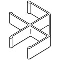 Office Desks & Workstations | HON HBV-QC90.Q Verse 90 Degree QuickConnect Panel-to Panel Connectors - Light Gray (2-Piece/Pack) image number 1