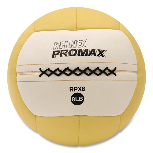 Toys | Champion Sports RPX8 Rhino Promax 8 lbs. Medicine Ball - Yellow image number 0