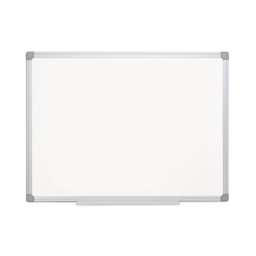 Office Jansan | MasterVision MA0307790 24 in. x 36 in. Aluminum Frame Earth Gold Ultra Magnetic Dry Erase Boards - White image number 0